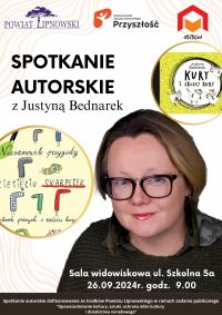 Plakat informacyjny - spotkanie autorskie